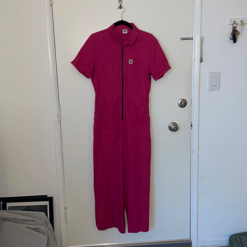 Hot Pink Lucy & Yak Jumpsuit Barbiecore